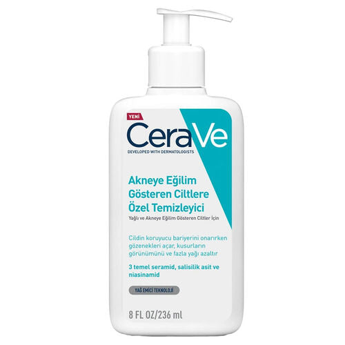 CeraVe Akneye Eğilim Gösteren Ciltlere Özel Temizleyici 236 ml